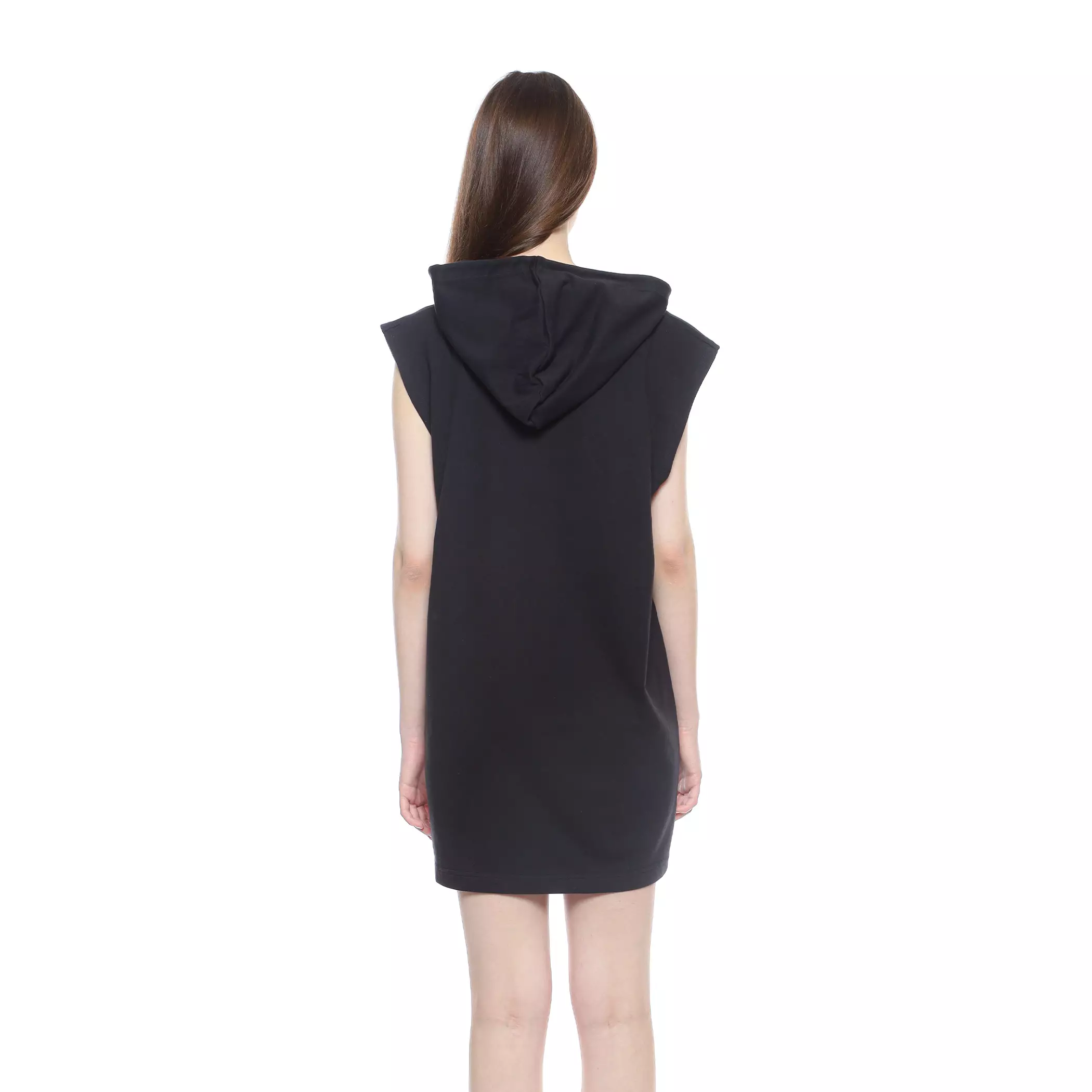 Enough For Today - Hoodie Dress Saku Cargo Emotion Hitam Fuschia