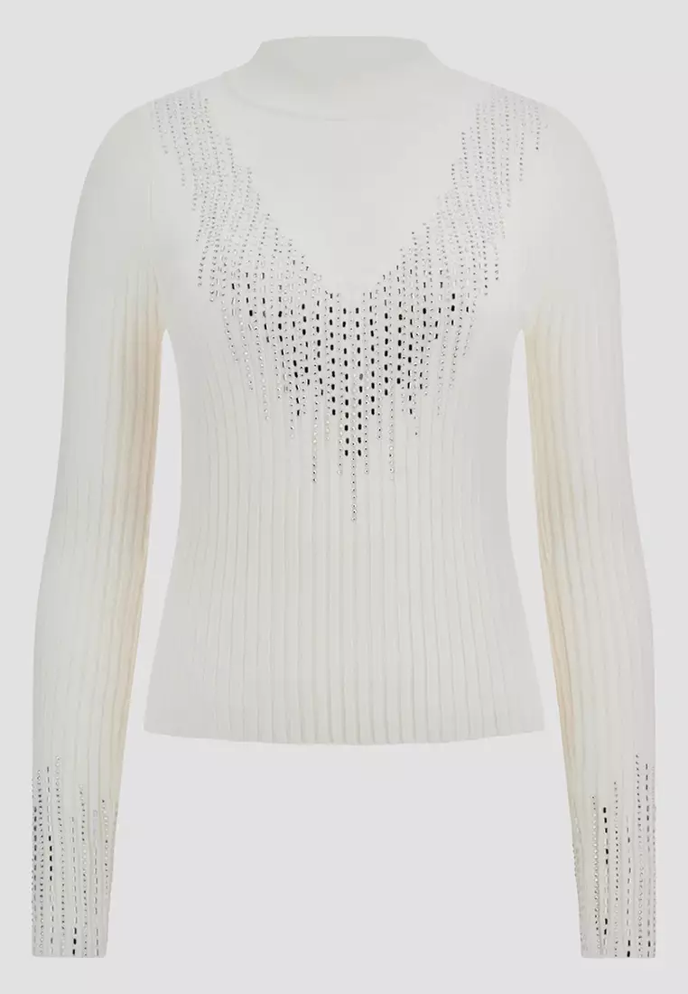 Alice Rhinestone Sweater Top