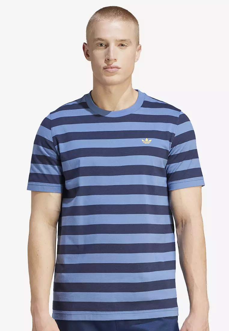 Adidas pinstripe t sales shirt