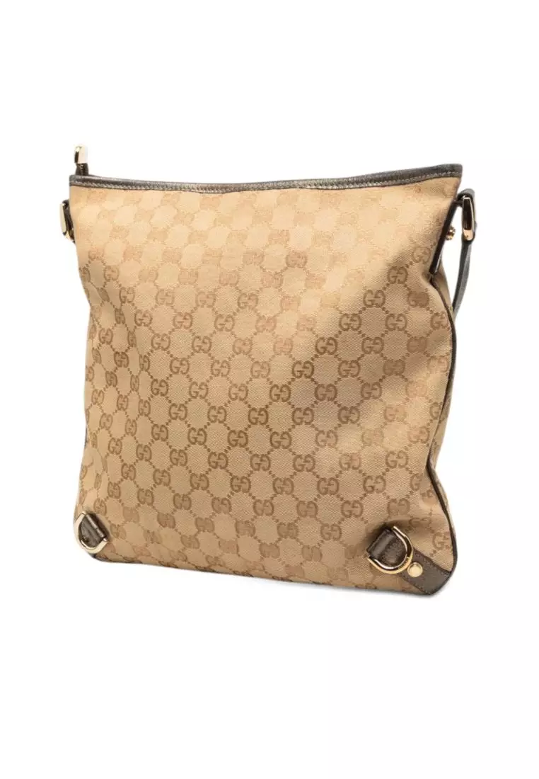 Pre-Loved Gucci Gg Canvas Abbey D Ring Crossbody