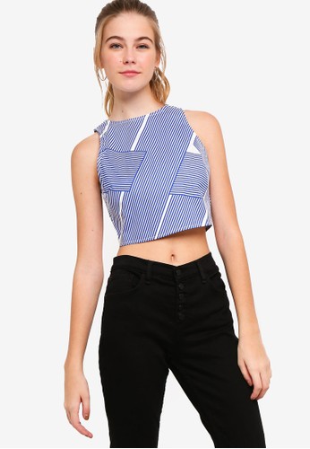 Jual Something Borrowed Fitted Crop Top Original Zalora Indonesia