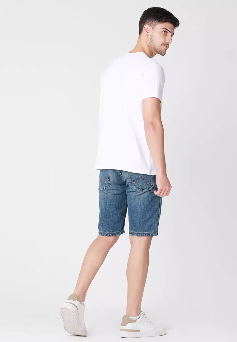 Graphic Logo T-Shirt for Men in White Color