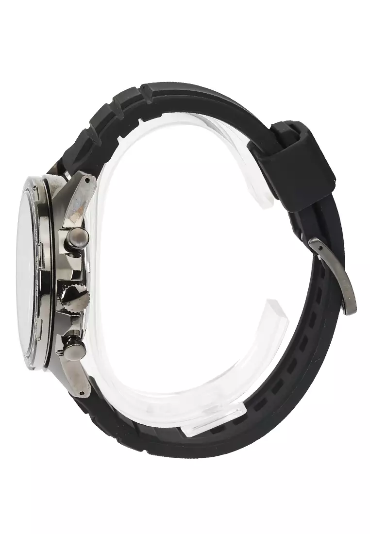 Jam Tangan Pria Seiko Chronograph SSB349P1 Neo Sport - Black Rubber Strap