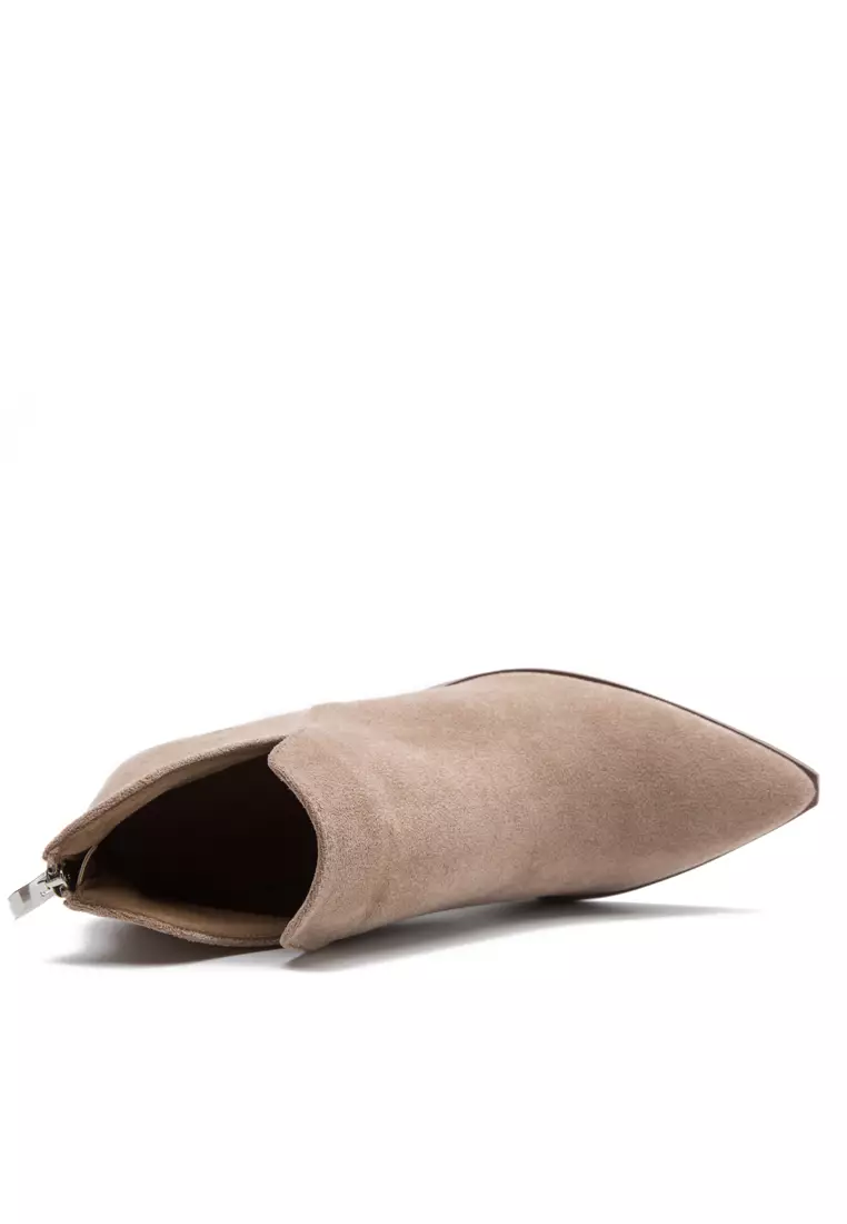 8CM Suede Fabric Ankle Boots WTY1189-6