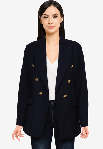 Banana Republic navy Cadet Db Blazer EA802AACE1716EGS_1