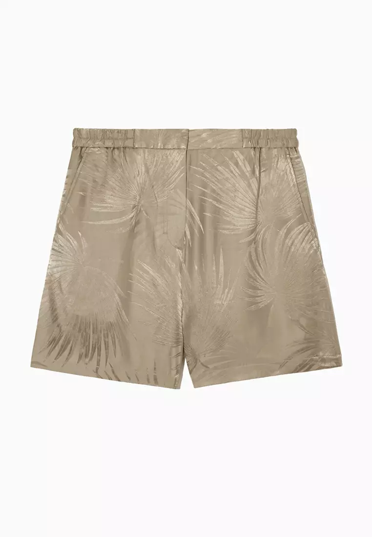 Silk-Blend Jacquard Shorts