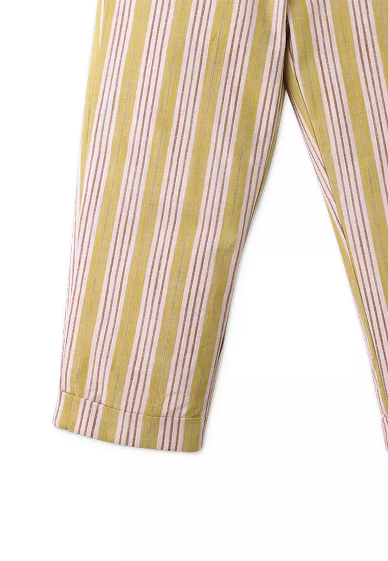 Faye Stripey Pull-On Pants