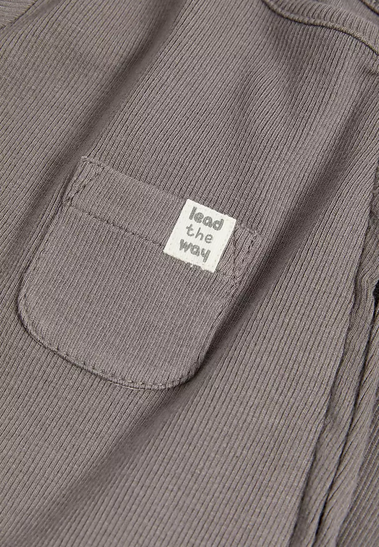 3pk Cotton Rich Striped & Plain Sleepsuits