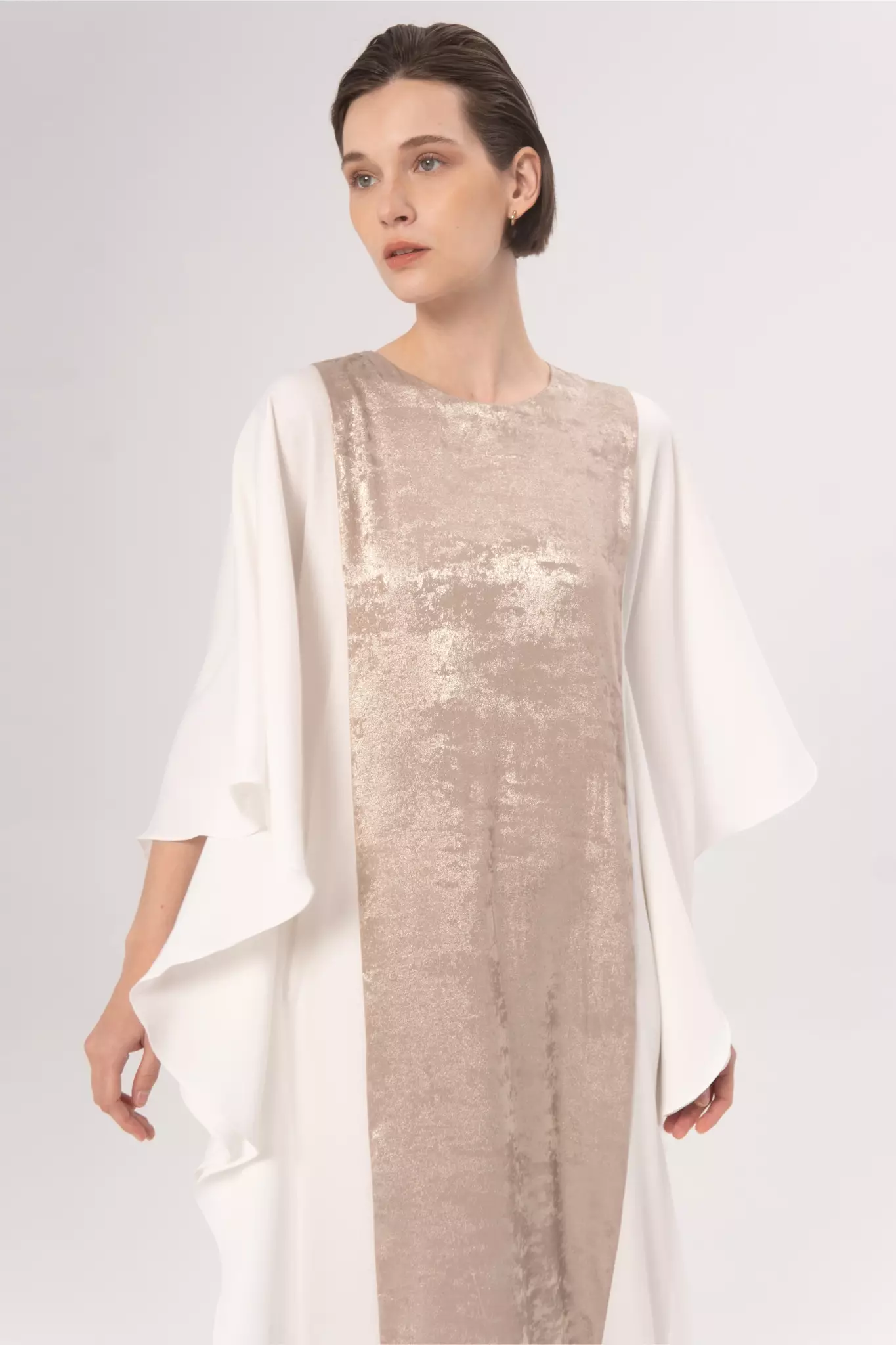 Demure Signature - ALIYNA KAFTAN IN WHITE - EVENING DRESS