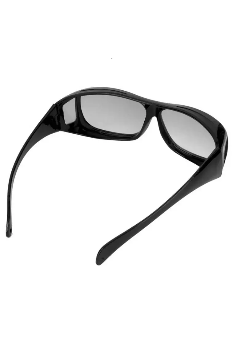 Mackenzie Kacamata Night Vision UV Protection Pria Dan Wanita Material PC ORIGINAL - Black