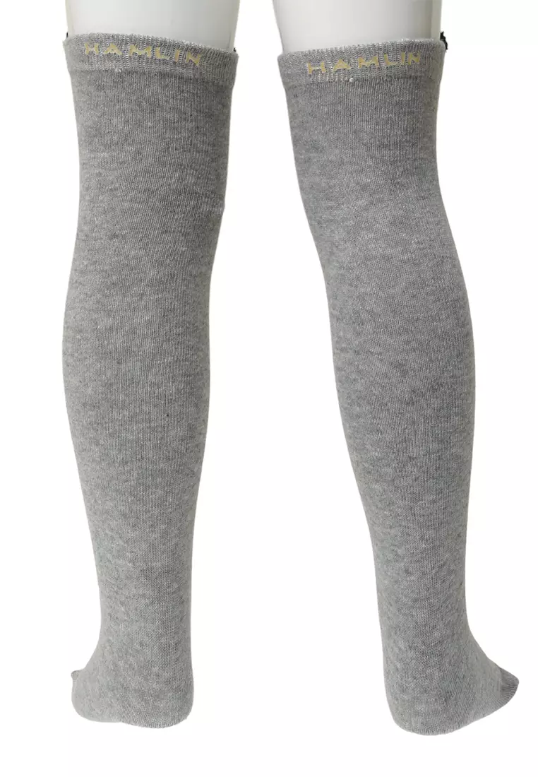 Candie Kaos Kaki Panjang Anak Perempuan Motif Panda Kids Long Socks Material Cotton ORIGINAL - Dark Gray