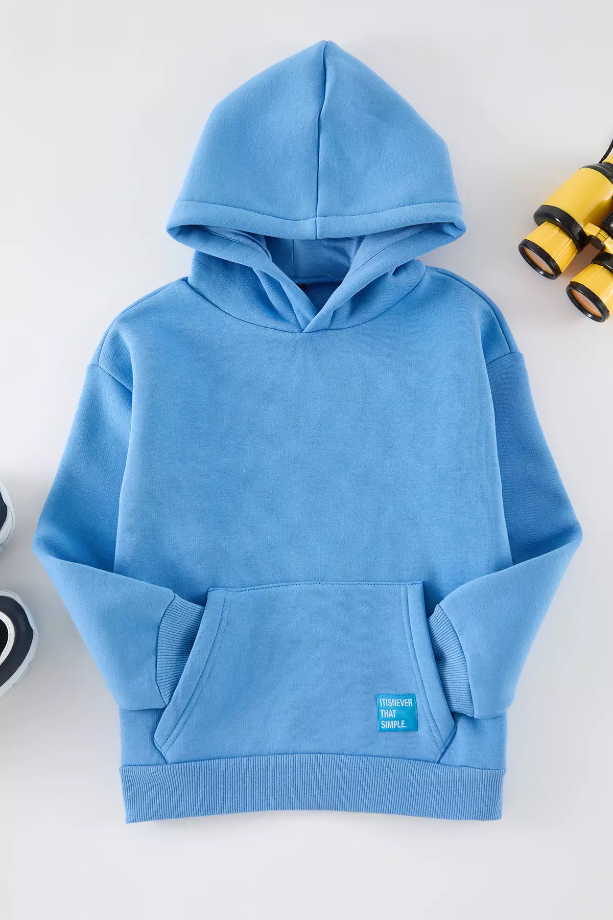 Boy's Blue Knitted Mini Sweatshirt - Tkdaw25Sw00107