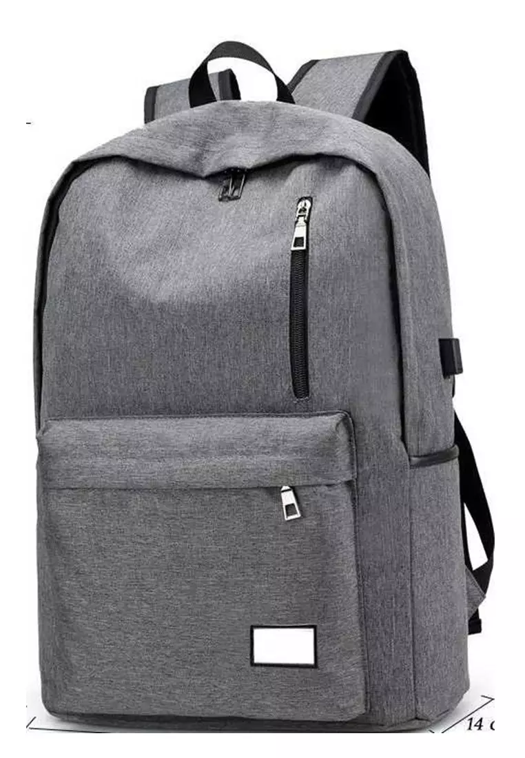 Victor Tas Ransel Backpack Pria dengan USB Charger Port Large Compartment Material Polyester ORIGINAL - Gray