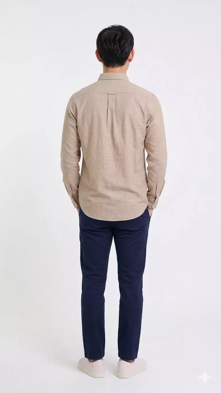 Giordano Men's Oxford Mini Lion Shirt 0104508351