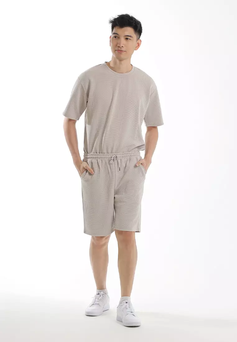 Forest Seluar Lelaki Pendek | Forest Jacquard Elastic Waist Short Pants Men - 665111