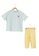 LC Waikiki blue Printed Girls T-Shirt and Tights 99C9DKAD8F7C26GS_1