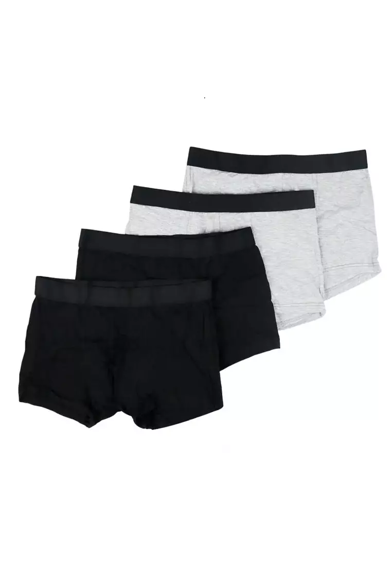 Immanuel Celana Dalam Boxer Pria Mans Underpants 4 PCS Casual Comfortable Material Cotton ORIGINAL - Multicolor