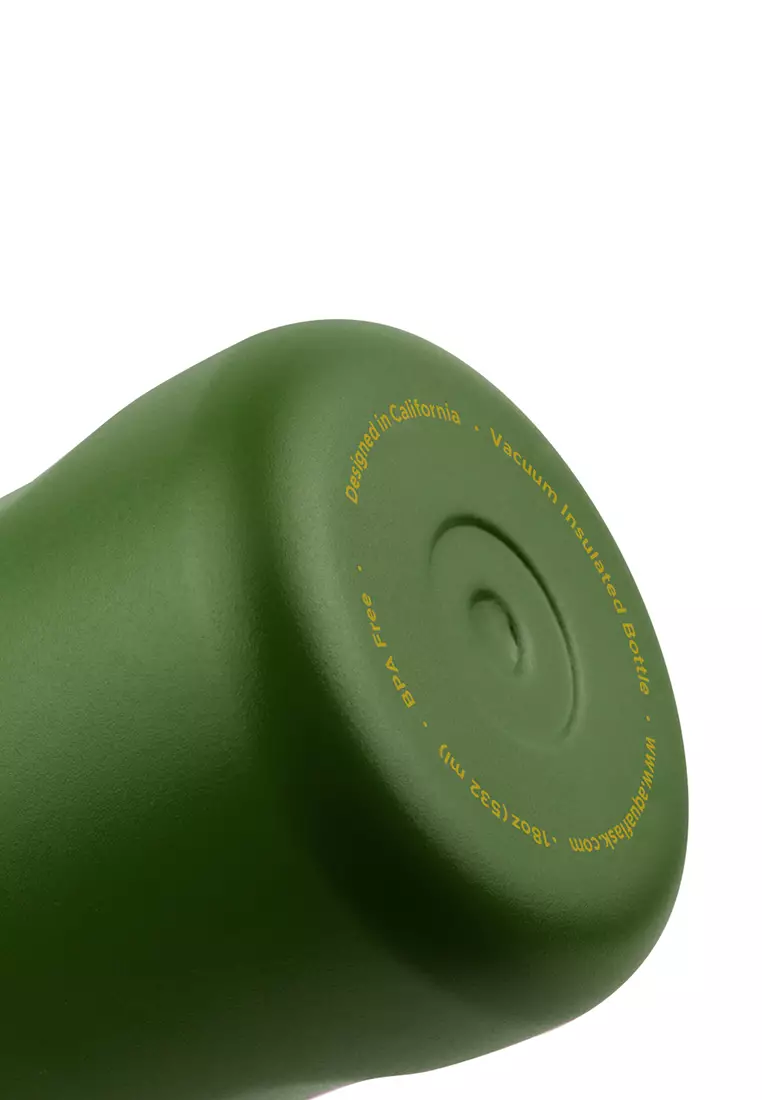 18oz Hunter Green New Sports Lid Bottle Wide Mouth Vacuum Insulated Stainless Steel Drinking Water Bottle