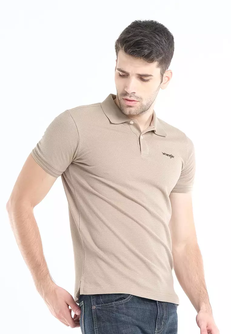 Wrangler Plain Color Polo Shirt for Men