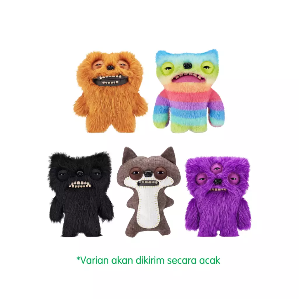 Addo Fuggler Funny Ugly Monster Plush (Assorted) - Mainan Boneka Koleksi Anak (Fart Face (Assorted))