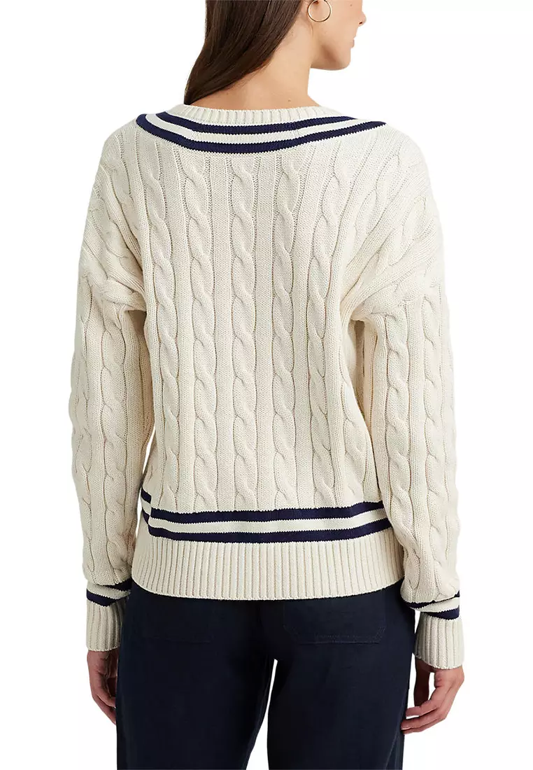 Lauren Ralph Lauren Women's Cable-Knit Cricket Sweater