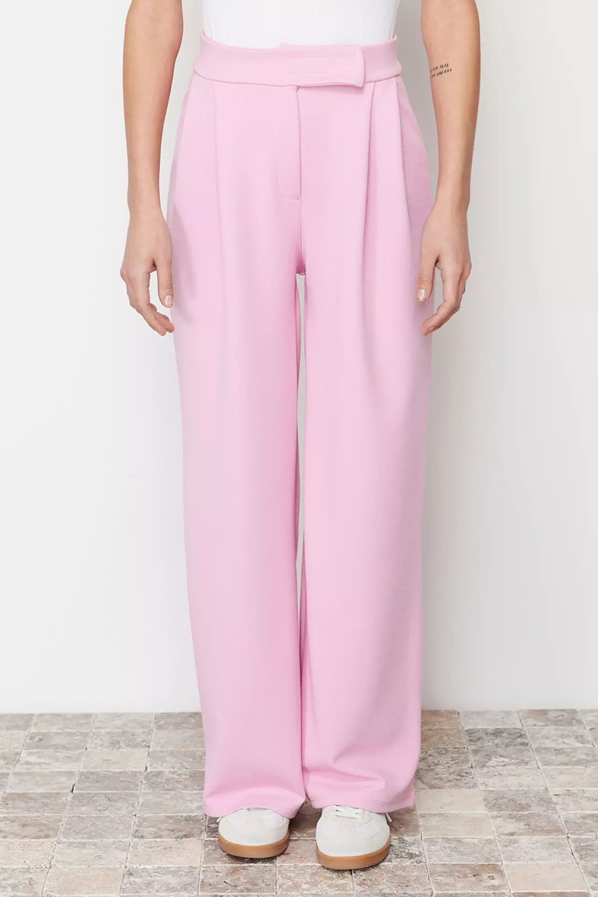 High Waist Wide Leg Trousers