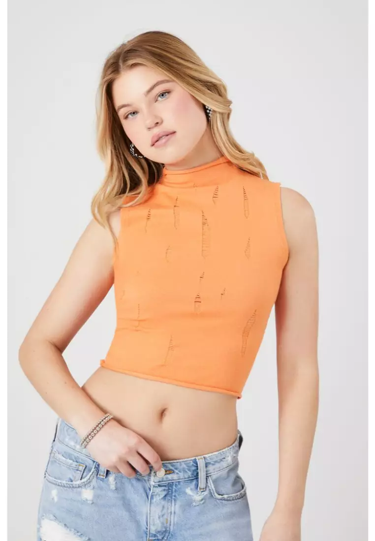 Orange tank top forever 21 store