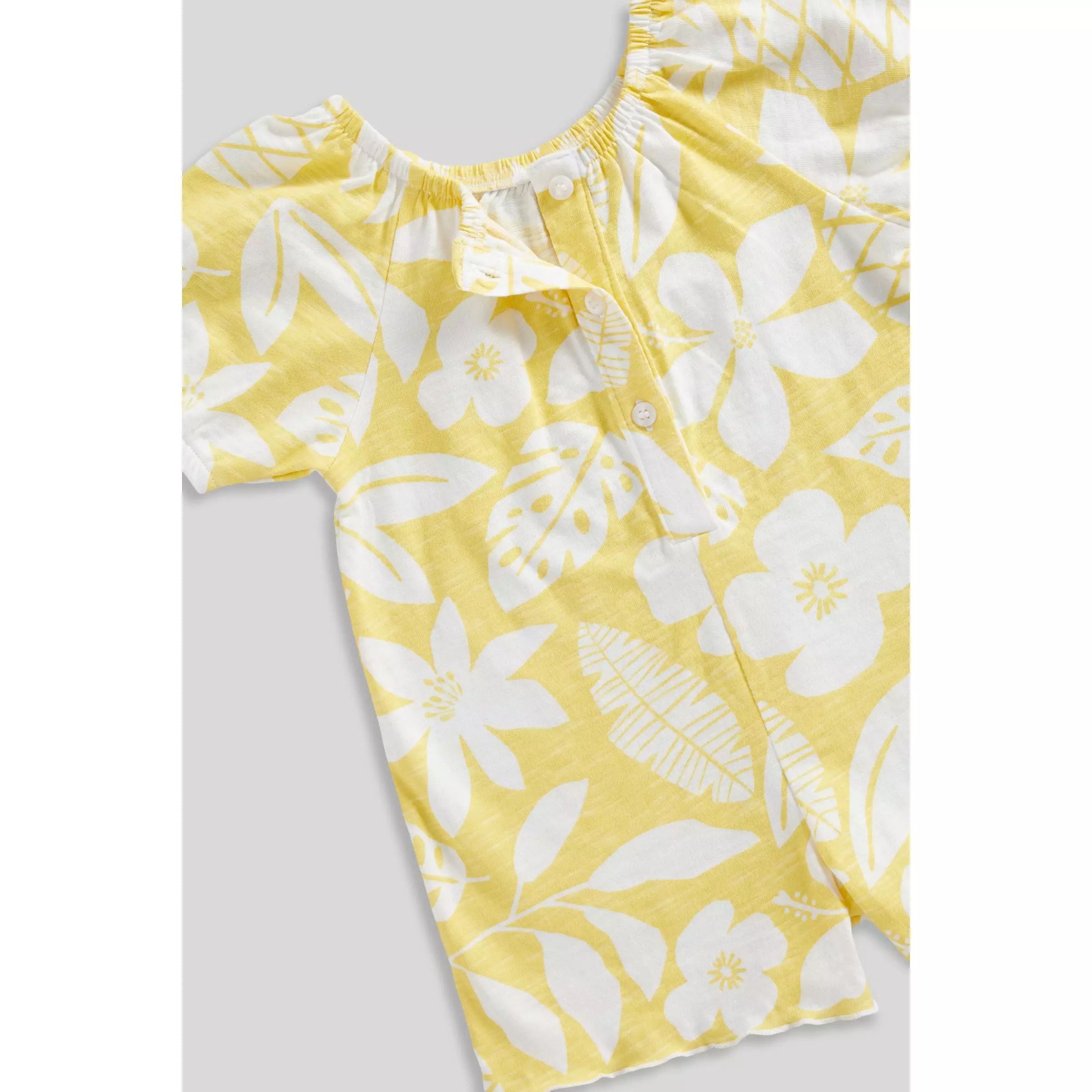 Mothercare Yellow Floral Playsuit - Set Baju Bayi Perempuan (Multi)