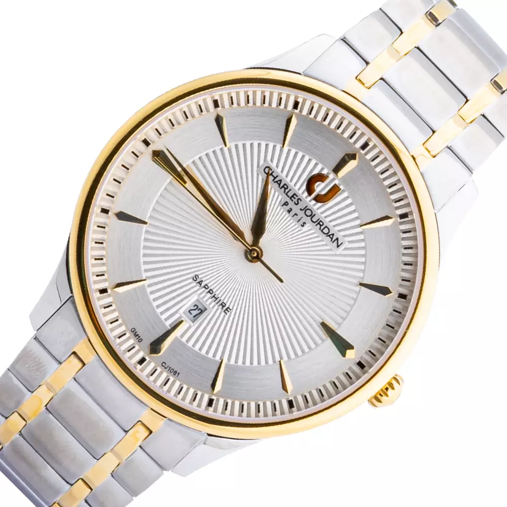 Jam Tangan Pria Charles Jourdan CJ1061-1112 Silver Gold