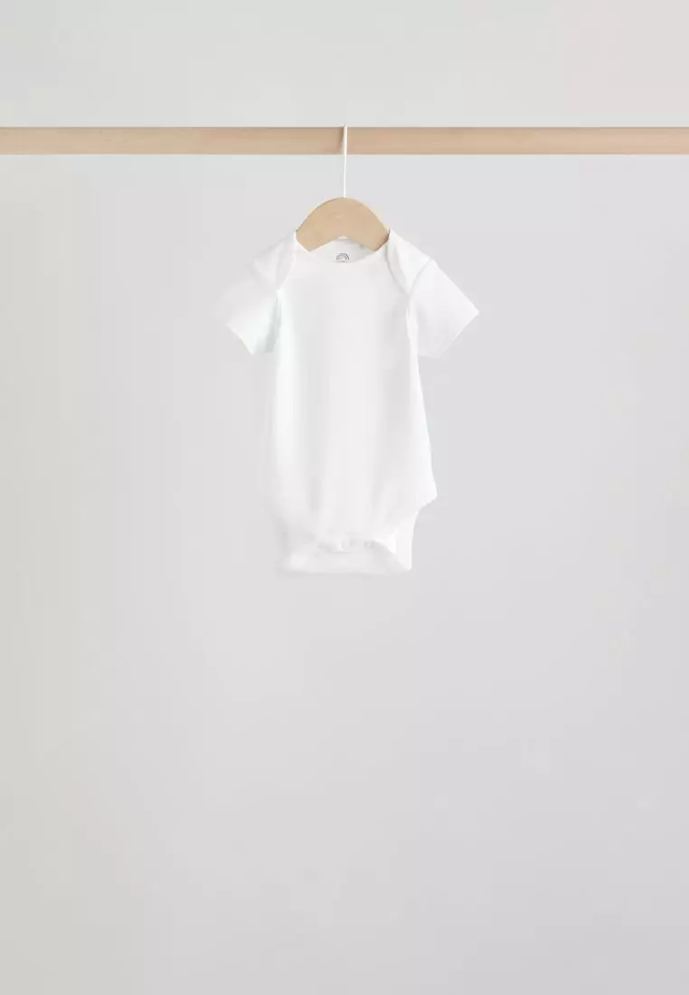 Short Sleeve Baby Bodysuits 5 Pack