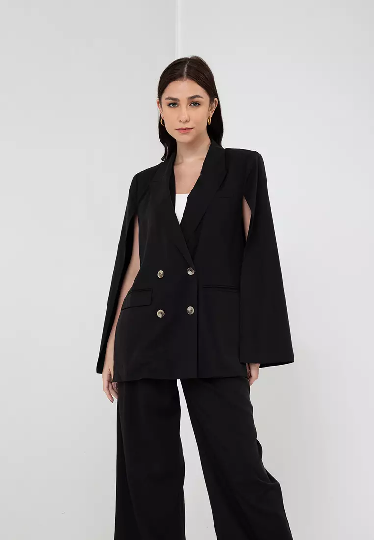 Buy Zalora Studios Cape Blazer 2024 Online ZALORA Philippines