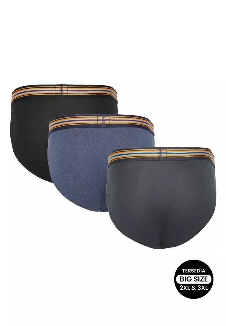 POLICE Celana Dalam Cotton Spandex Premium Pria Big Size