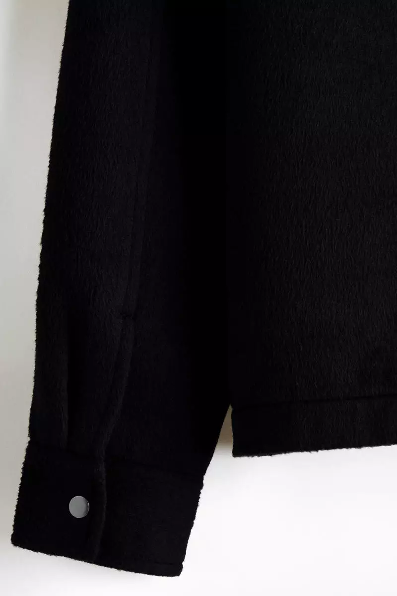 Wool-blend overshirt