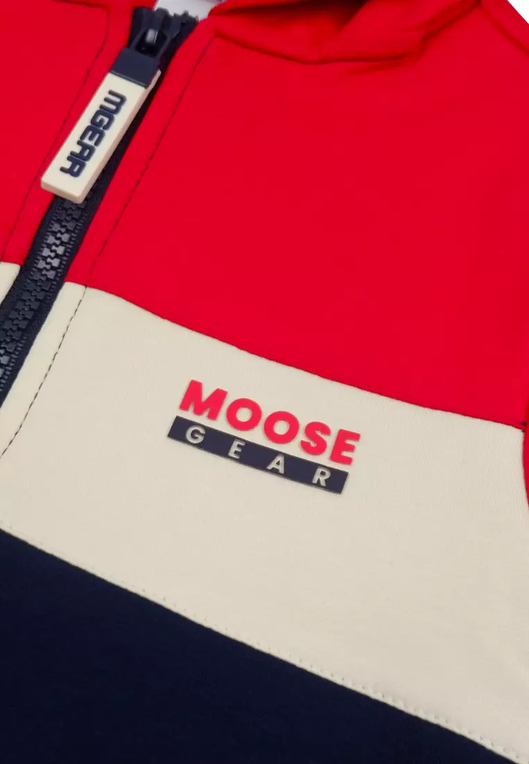 Boys Jacket With Hood And Print Details