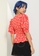 TOPSHOP red Topshop red floral tie front tea blouse 41618AA40E22C1GS_5