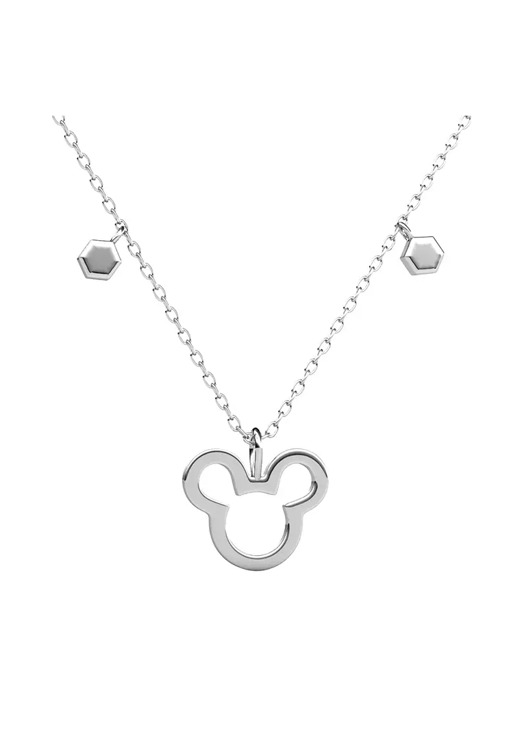 Mickey Pendant WG - Kalung Crystal by Her Jewellery