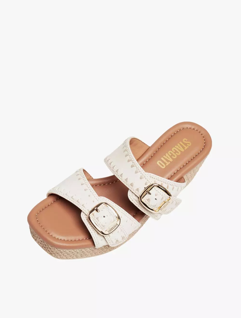 Staccato Women's Z16-8-018 Wedges Sandals - Beige