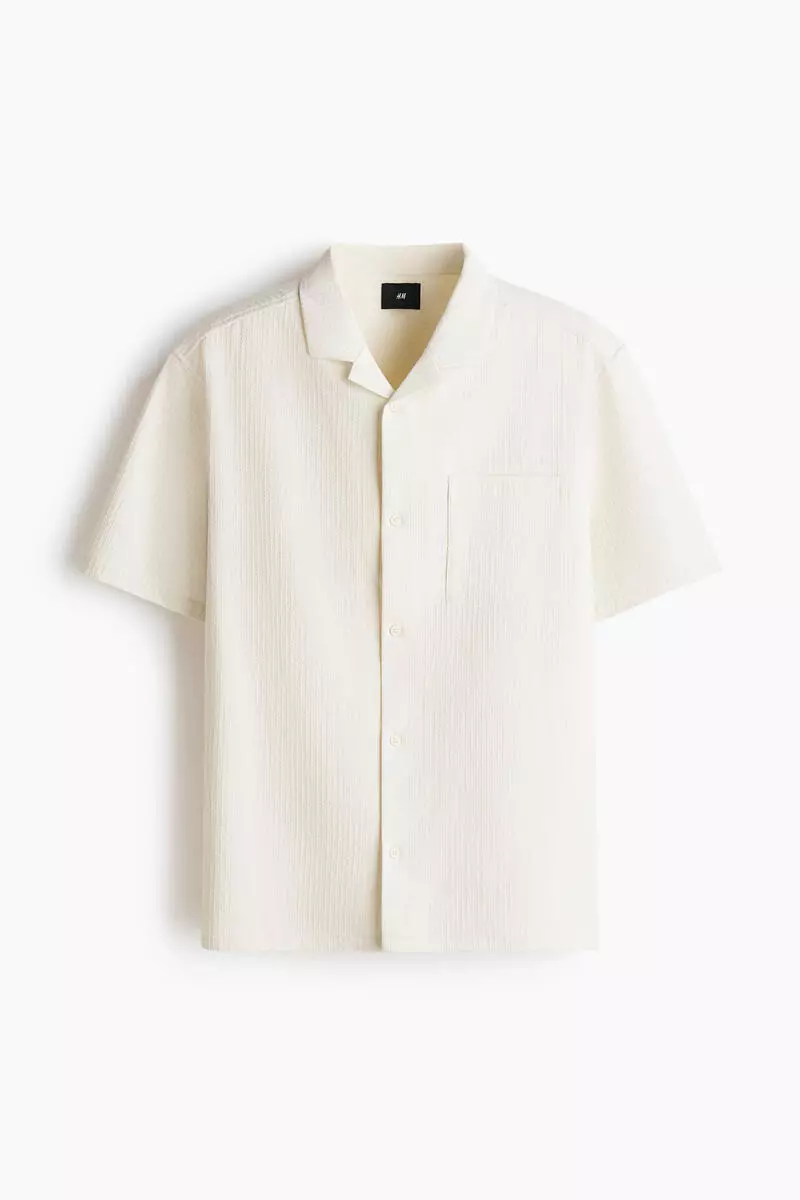 Loose Fit Textured resort shirt