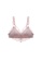 ZITIQUE pink Women's Wireless Triangle Thin Cup Lace Lingerie Set (Bra and Underwear) - Pink 6F050US77DED1AGS_2