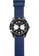 EGLANTINE black and blue and silver EGLANTINE® Terrenz Unisex Military Steel Quartz Watch, Black Dial, Blue Denim Textile Strap 548F3ACFA7F504GS_2