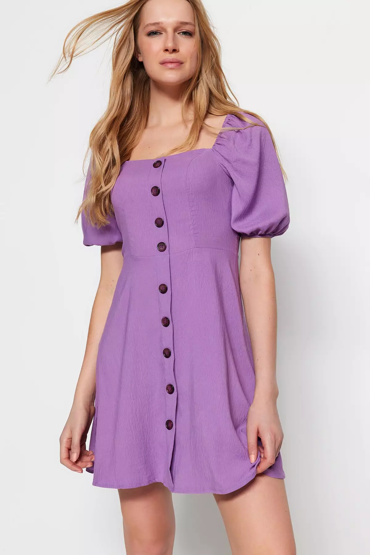 Button Detail Dress