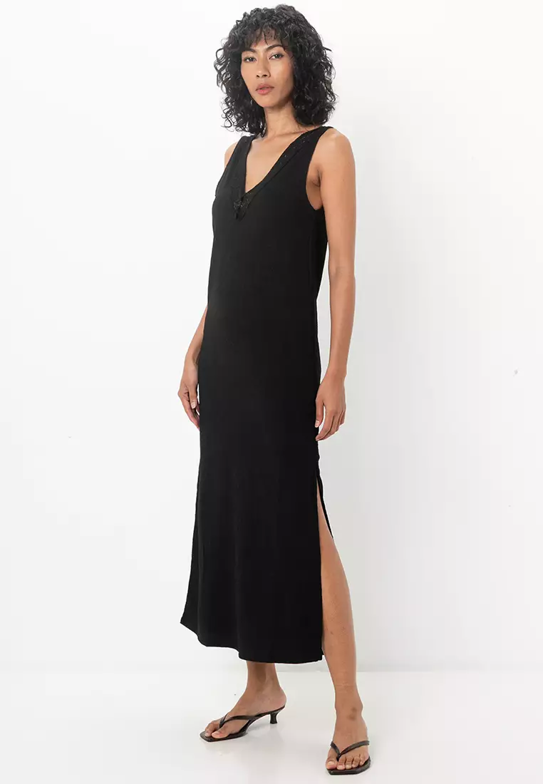 sachin and babi light blue dress Buy ASOS Design Textured V Neck Midi Dress With Crochet Detail 2026 Online