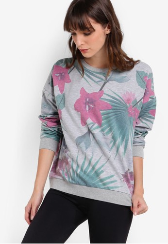 Tropical Print Sweatshirt