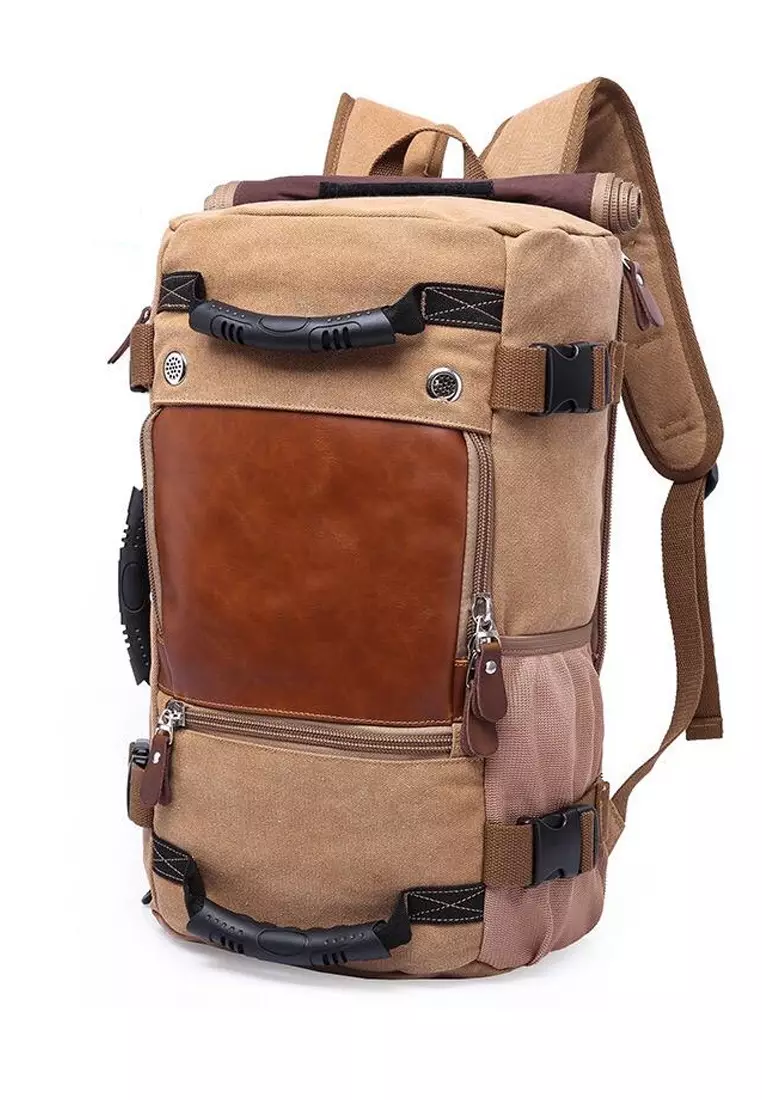 Zalora canvas backpack shop