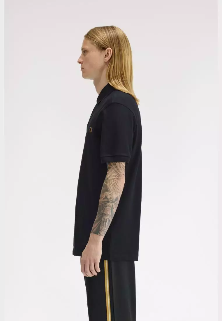 Fred Perry M6000 The Fred Perry Shirt (Black / Dark Caramel)