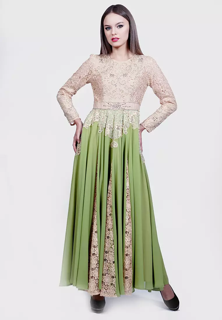 Bibiq Gamis Brokat Sifone Sutra