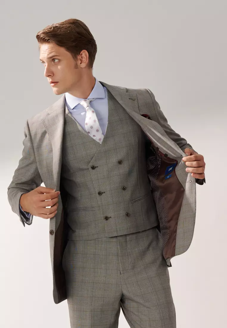 Light Blue Textured Slim Shirt