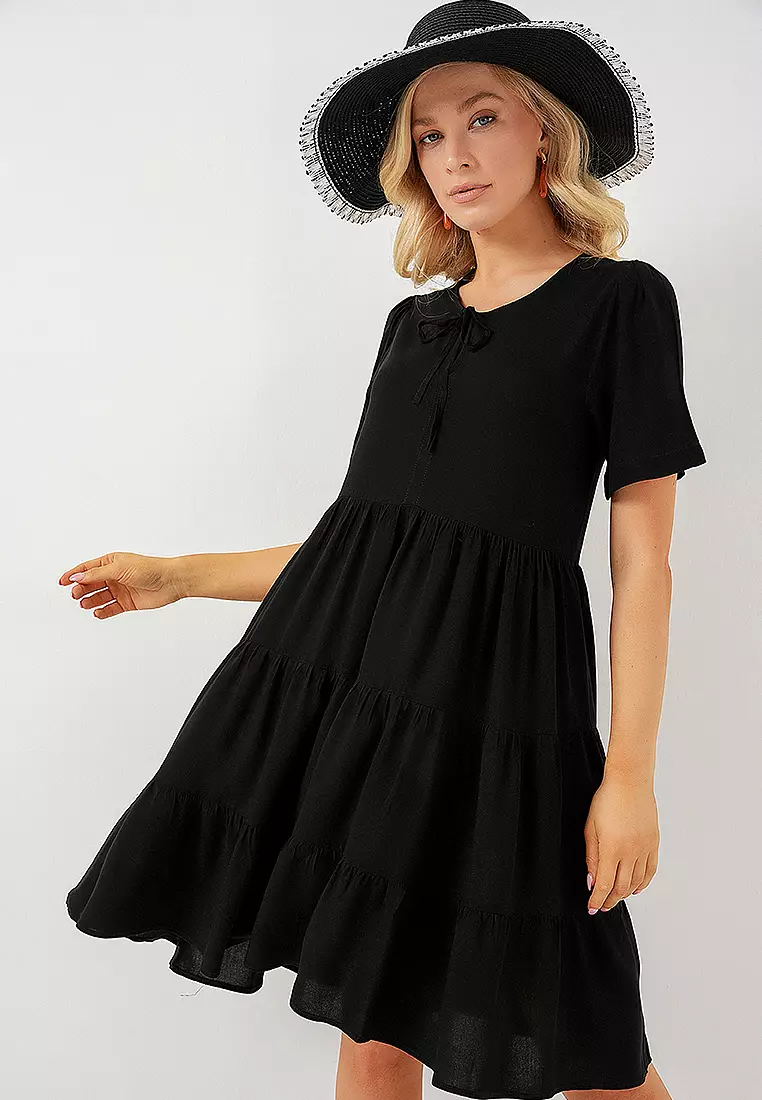 Viscose Knee Length Dress