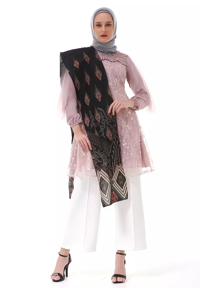 Monaliza Tunik Batik Atasan Wanita Couple Series Regular Fit - Rose Gold