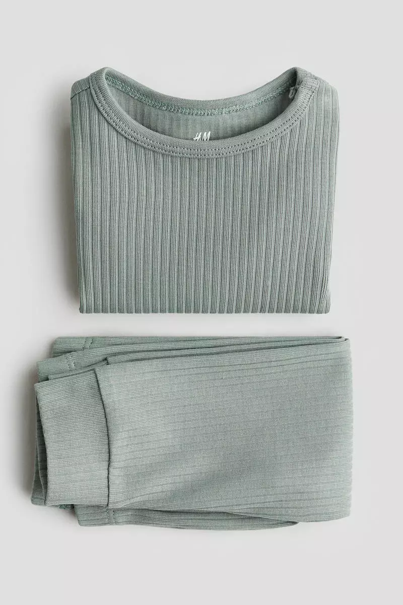Ribbed cotton set